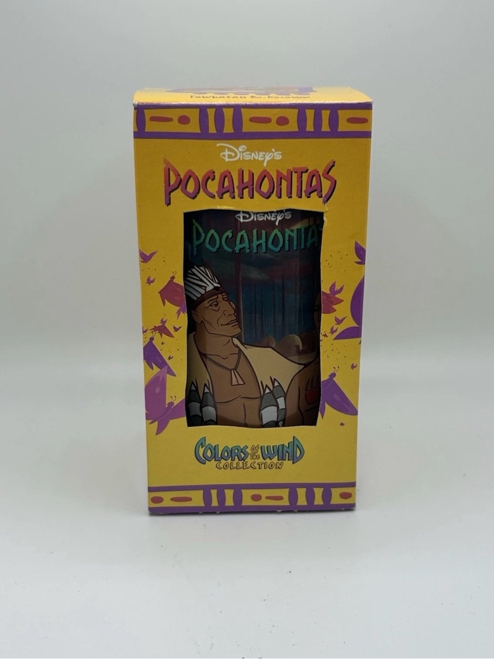 Disney Pocahontas Colors of the Wind Burger King Plastic Cups w/ Boxes
